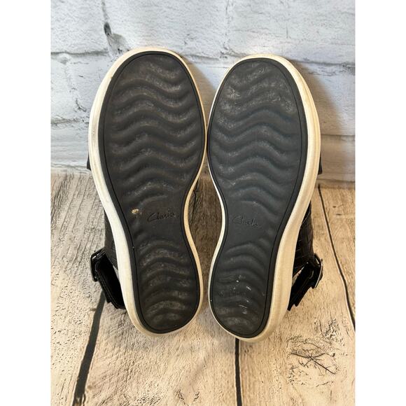 CLARKS Women’s Cloudsteppers Drift Sun Woven Wedge Sandals / Size: 7 - Picture 6 of 10